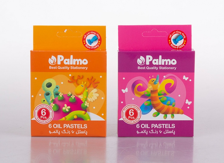 پاستل روغنی 6 رنگ Palmo