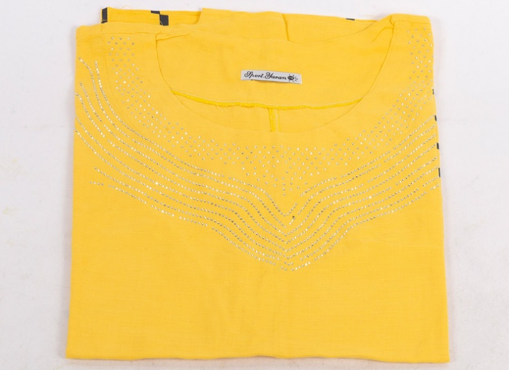 تیشرت نگین دار سایز بزرگ زنانه