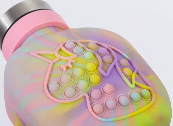 قمقمه سیلیکونی پاپیت دار