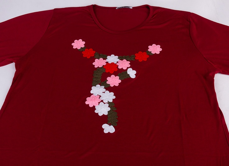 بلوز سایز بزرگ زنانه broidery