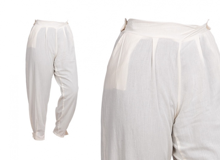 شلوار لینن زنانه دمپا گتر