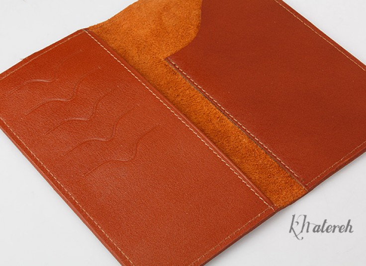 کیف پول و موبایل چرم