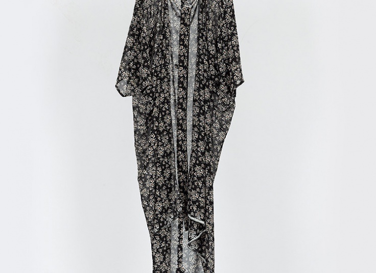 مانتو حریر جلو باز