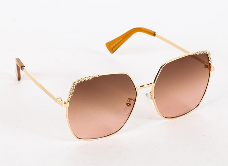 عینک آفتابی نگین دار طرح CHANEL