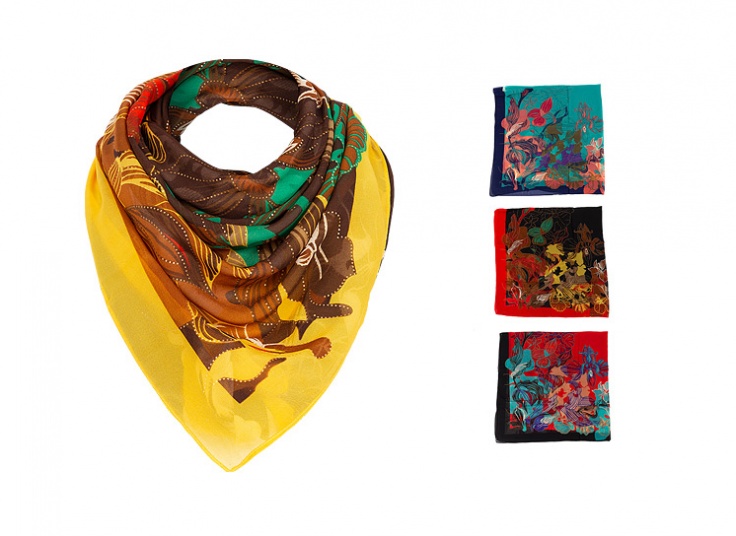 روسری گلدار زنانه