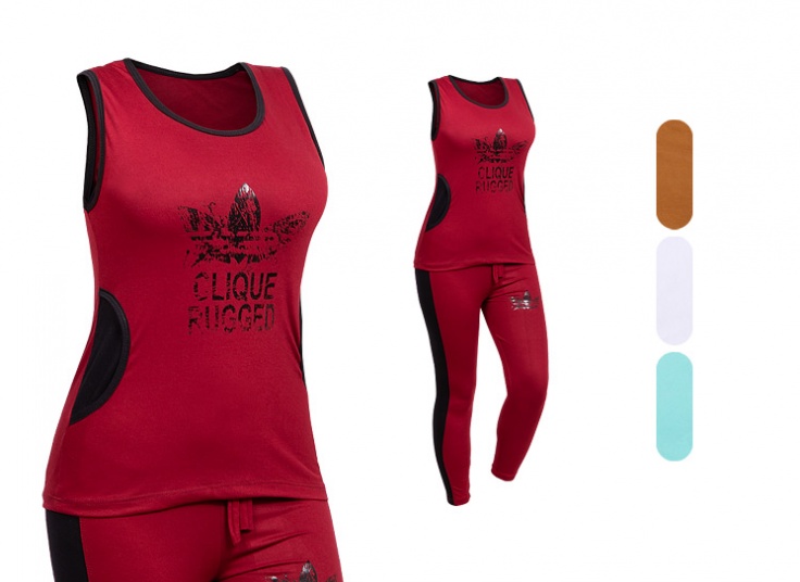 تاپ شلوار زنانه طرح adidas