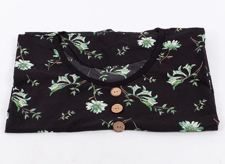 تونیک زنانه نخی آستین کوتاه