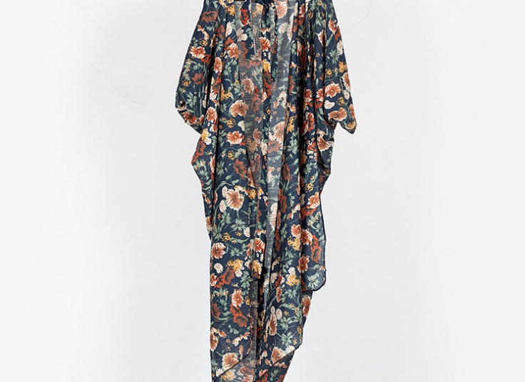 مانتو حریر جلو باز