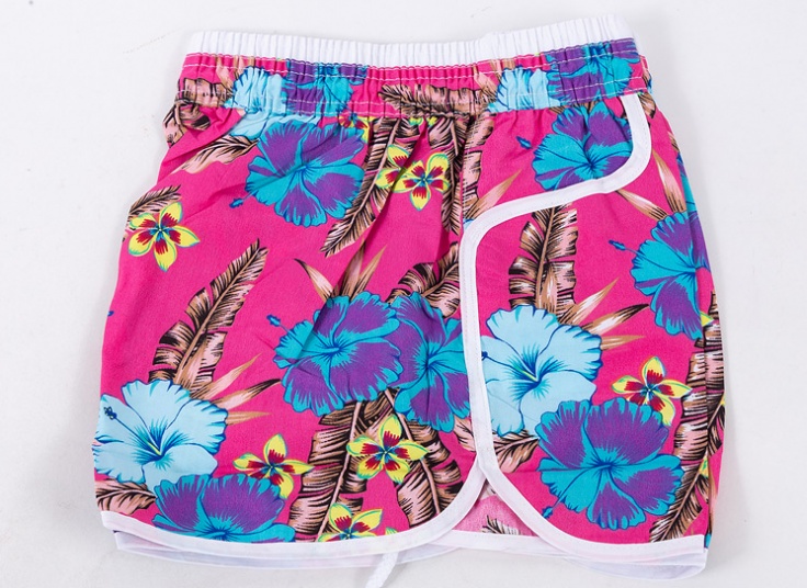 شلوارک زنانه طرح هاوایی