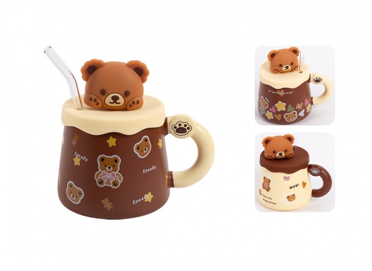 ماگ خرسی درب دار Perfect Life