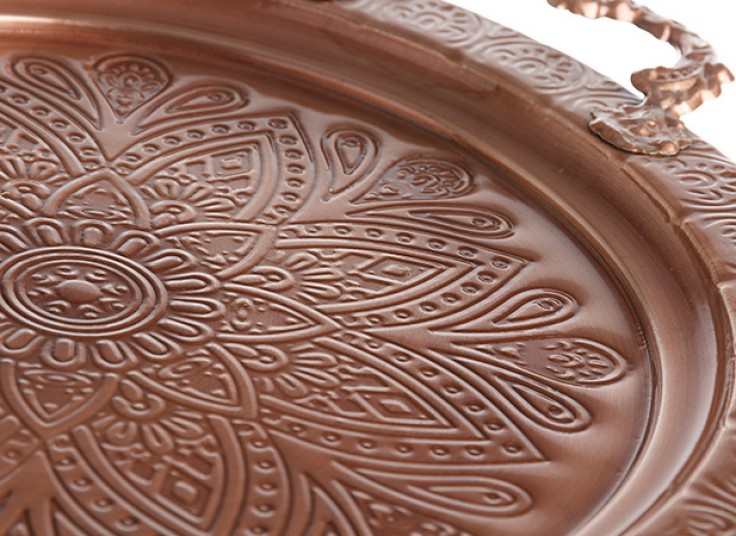 سینی فلزی طرح برجسته