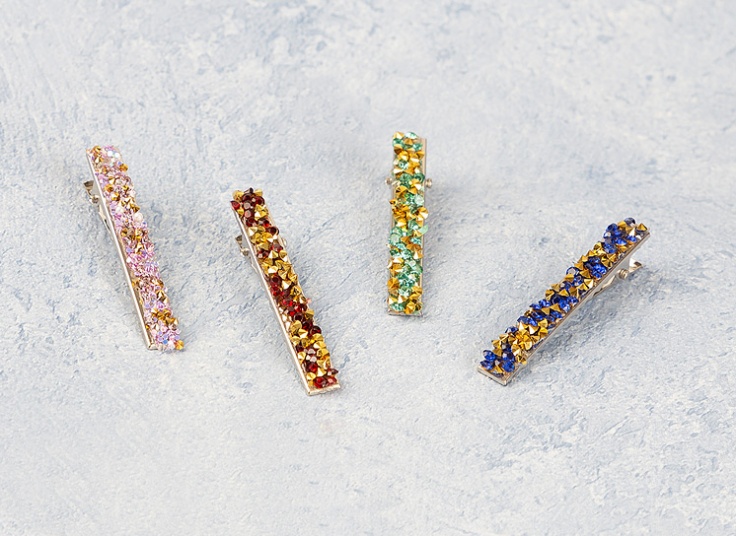 گیره مو کریستالی