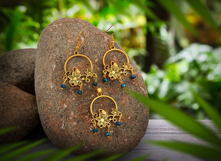 نیم ست طرح گل