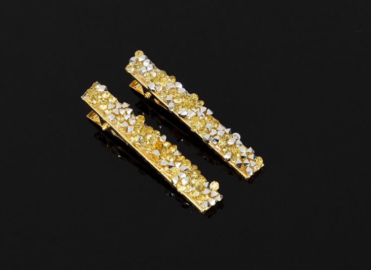 بسته دو عددی گیره مو کریستالی