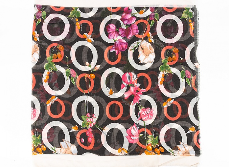 شال نخی طرحدار