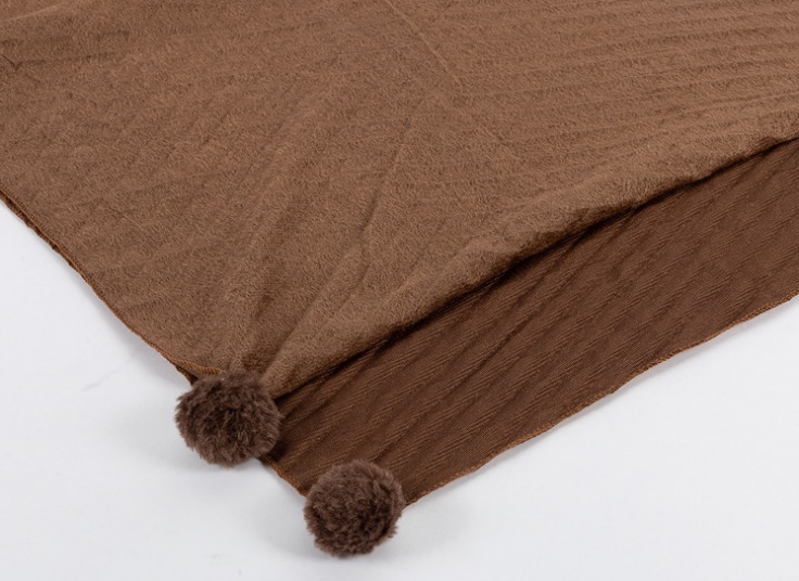 شال مخمل منگوله دار