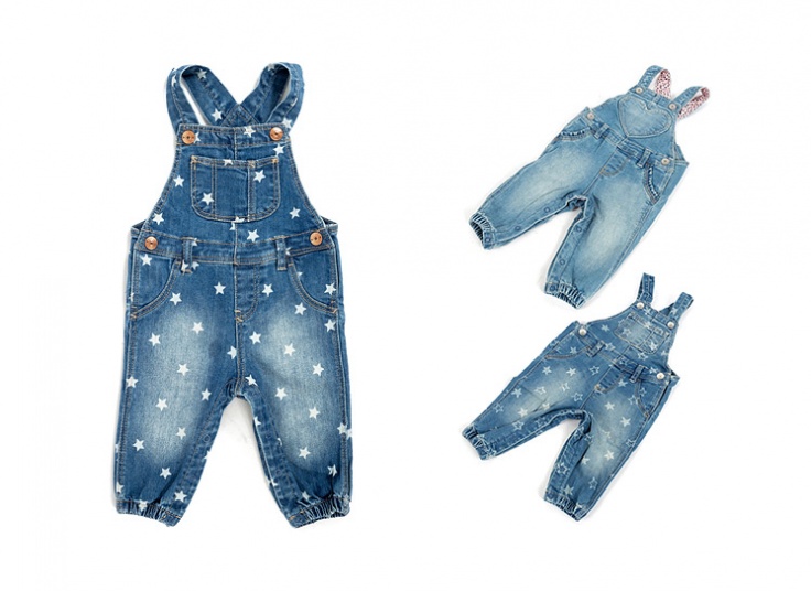 شلوار پیشبندی دخترانه H&M