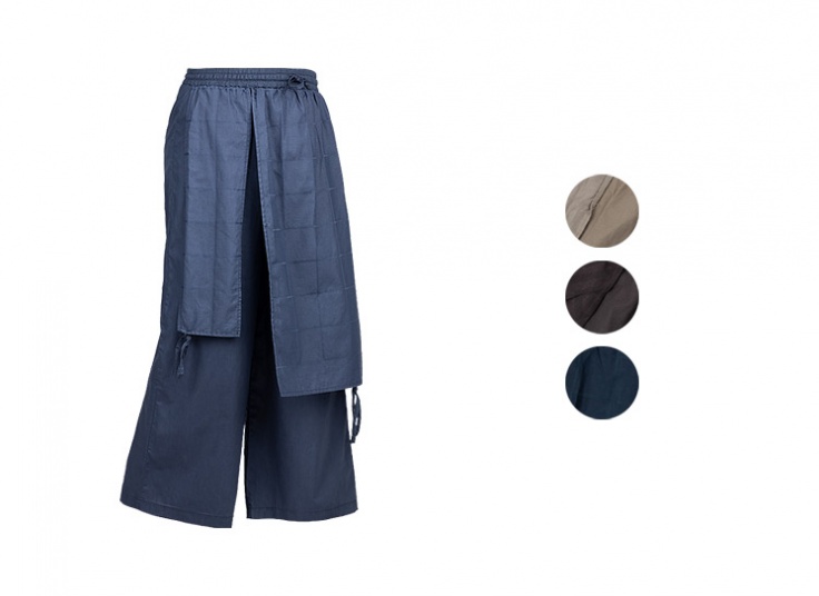 دامن شلواری کتانی زنانه