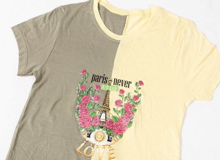 تیشرت زنانه طرح گل