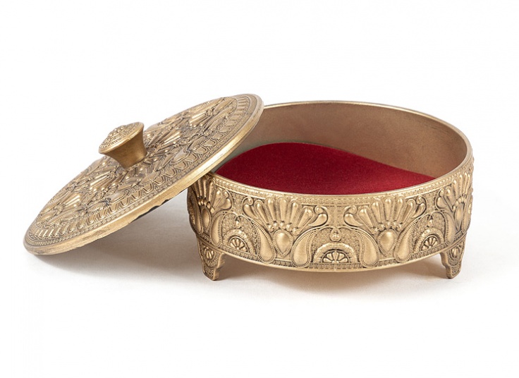 ظرف شکلات خوری طلایی