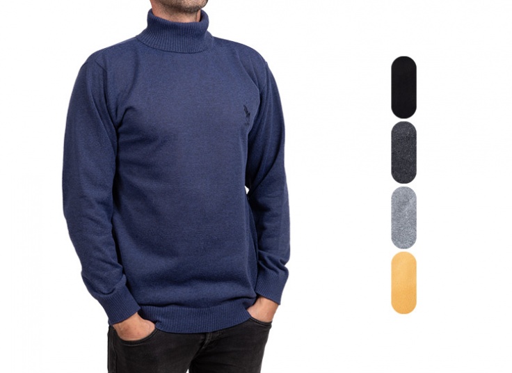 یقه اسکی مردانه طرح POLO