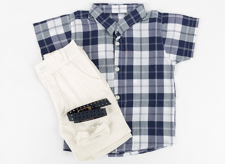 ست پیراهن و شلوارک پسرانه Pouya