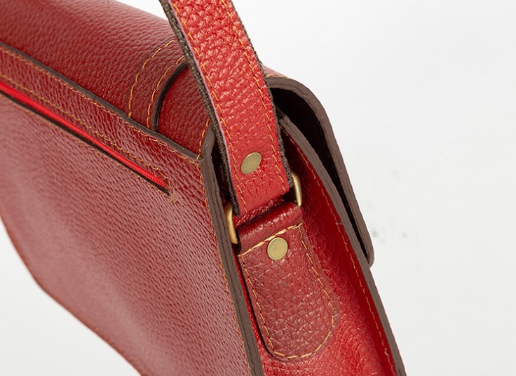 کیف دوشی چرم 2 تسمه زنانه