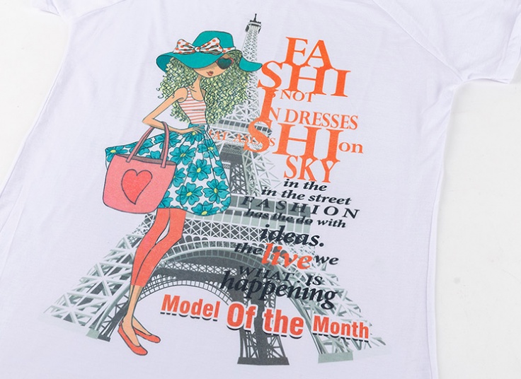 تیشرت طرح فانتزی زنانه