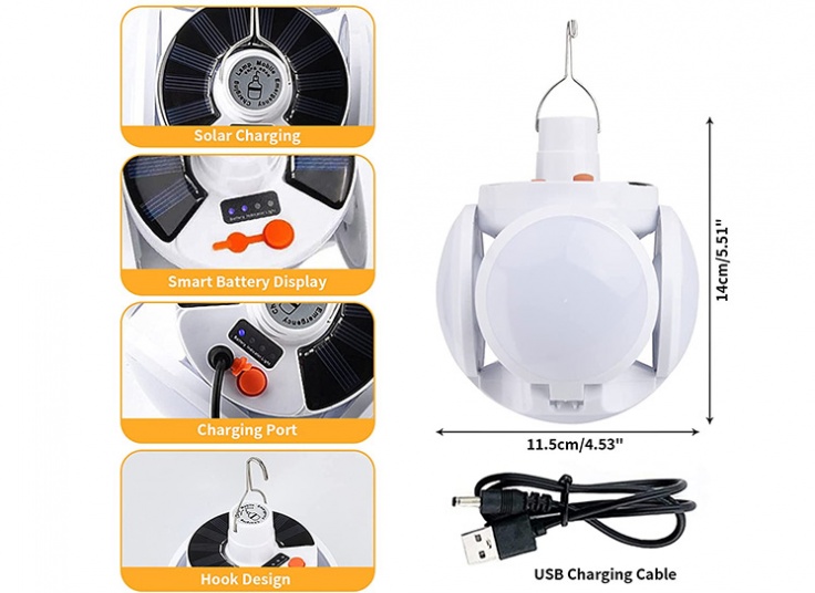 لامپ شارژی خورشیدی مدل 2029