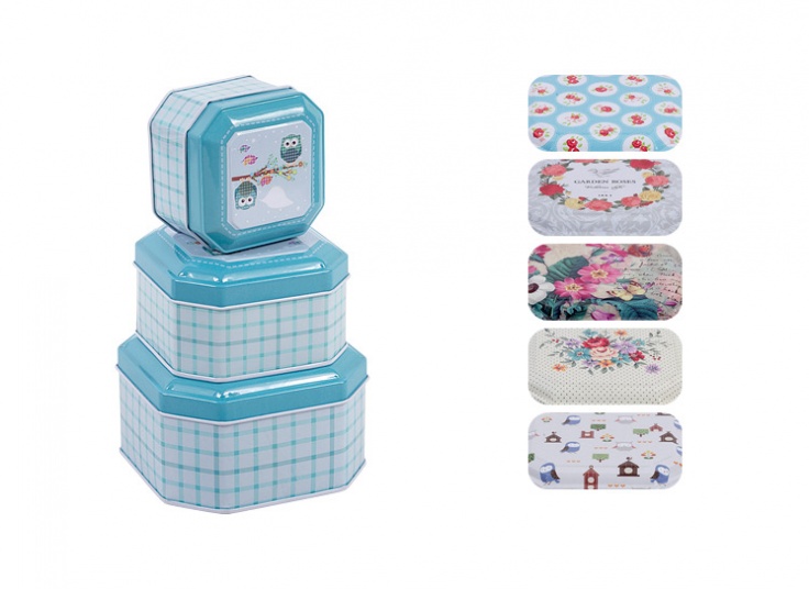 ست 3 عددی جعبه فلزی کادویی