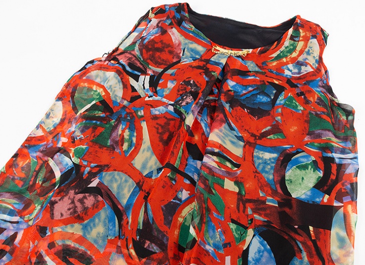 تاپ حریر طرحدار