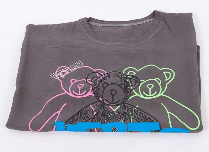 تیشرت کراپ طرح خرس