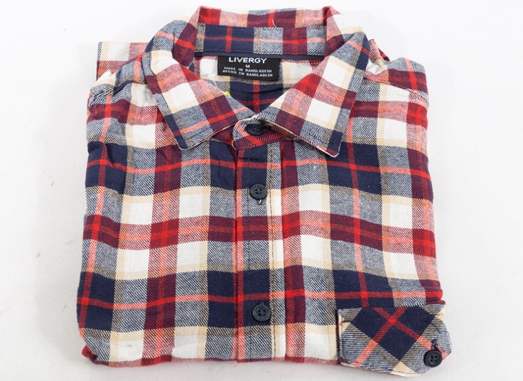 پیراهن پشمی چهار خانه Livergy