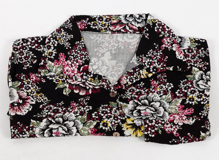 شومیز گره ای گلدار