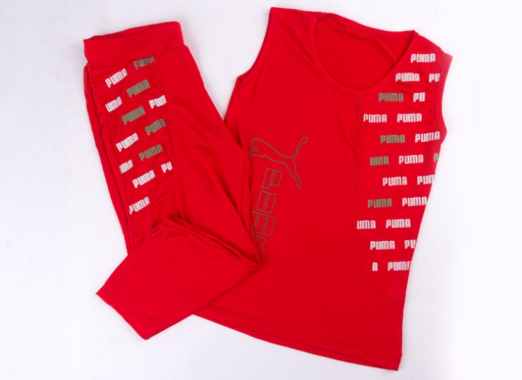 ست تاپ و شلوارک طرح Puma