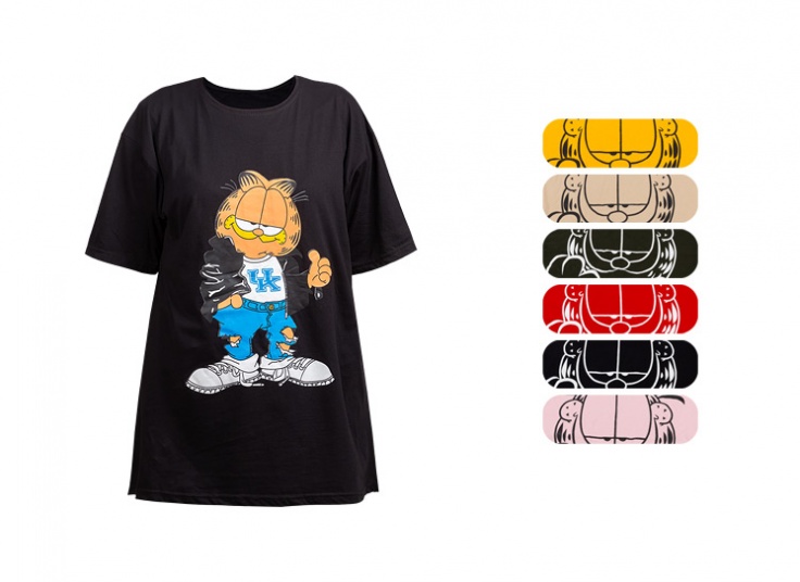 تیشرت سایز بزرگ طرح گارفلید