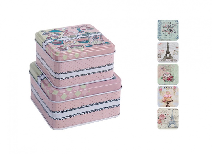 ست 2 عددی جعبه فانتزی فلزی