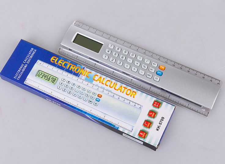 خط کش ماشین حساب دار