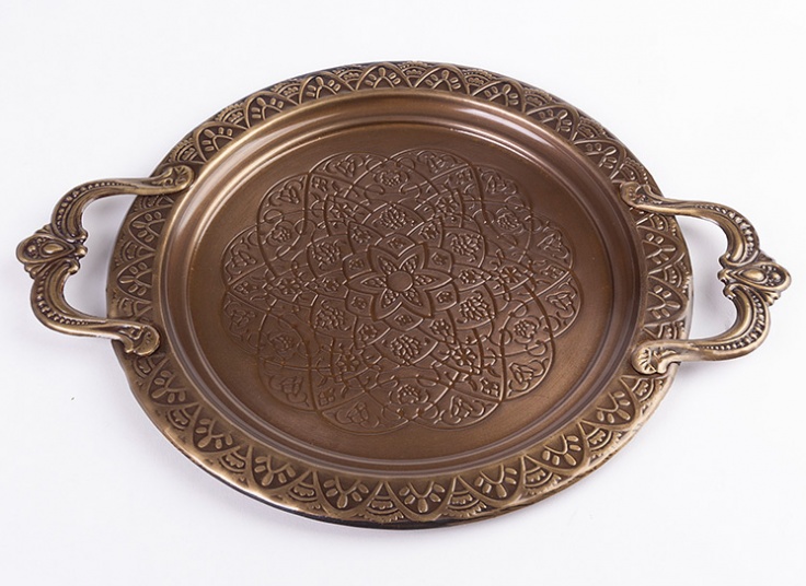 سینی فلزی طرح برجسته