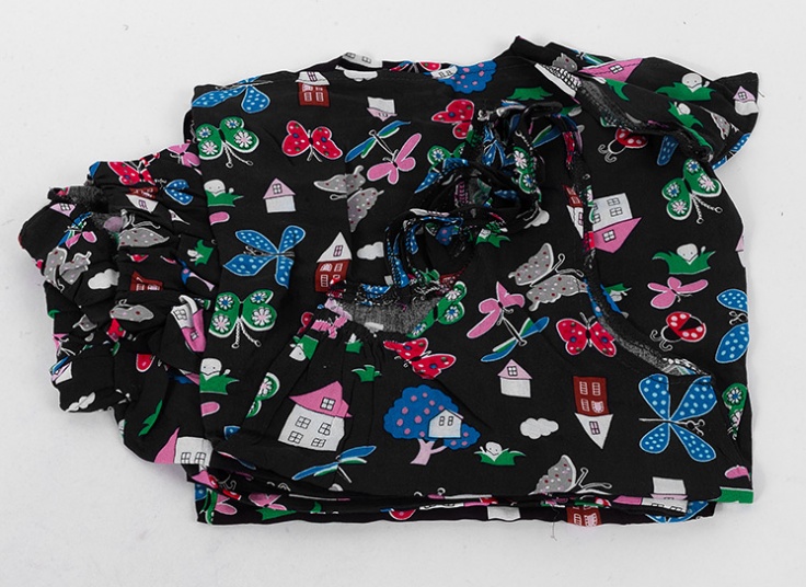 تاپ شلوارک نخی طرحدار