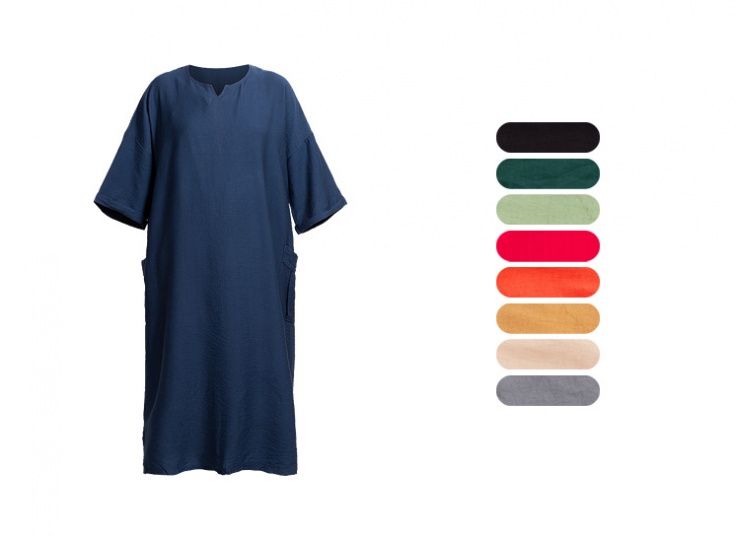 مانتو کفتان یقه کوبایی