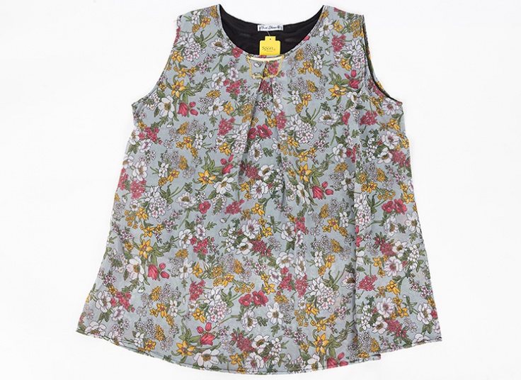 تاپ طرح دار حریر زنانه