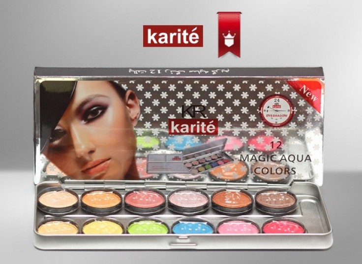 تخفیف ۴۵ درصدی پالت ۱۲ رنگی سایه گریم Karite