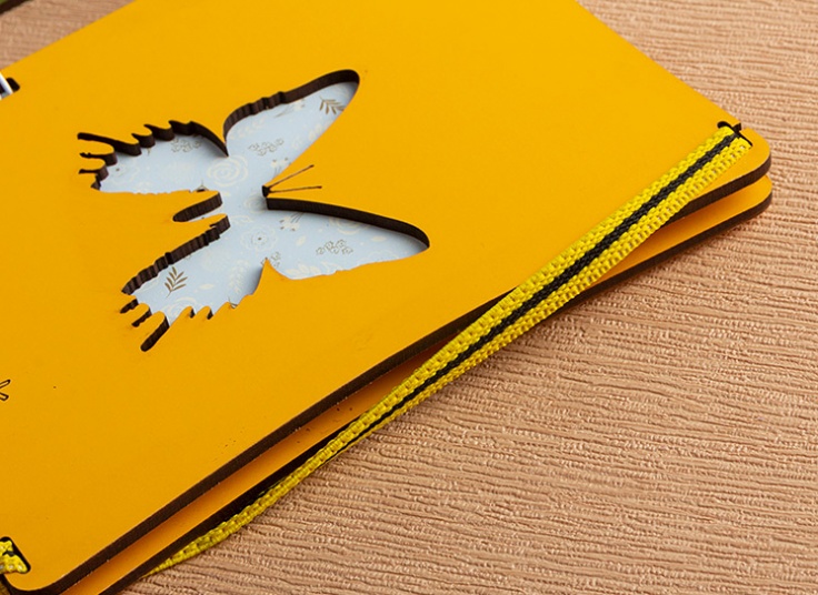 دفترچه یادداشت جلد چوبی