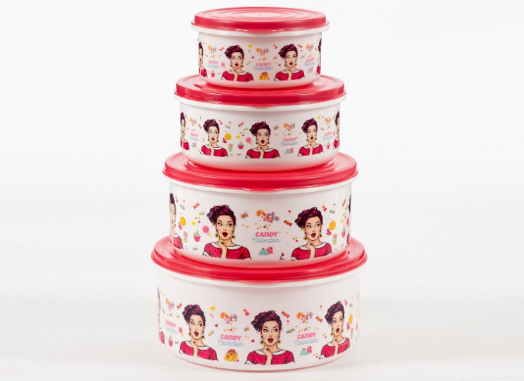 ظرف چهار تکه RoseMan