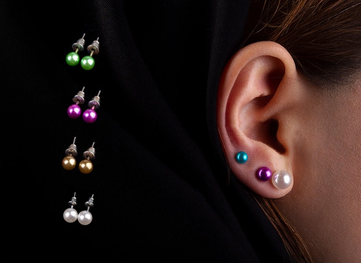 پکیج چهارتایی گوشواره مرواریدی