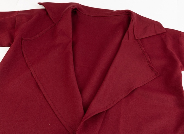 مانتو کرپ یقه انگلیسی