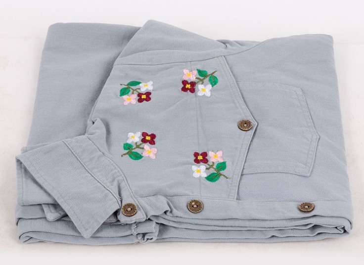 مانتو کتان زنانه گلدوزی