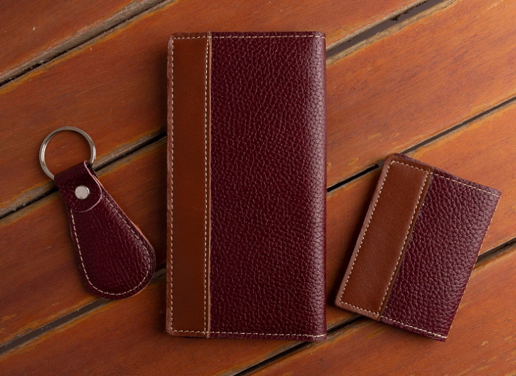 ست سه تکه کیف چرم