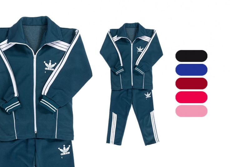 گرمکن و شلوار بچگانه طرح adidas